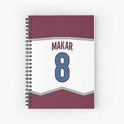 Colorado Avalanche Cale Makar Jersey Case Notebook