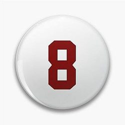 Cale Makar Jersey number sticker pin