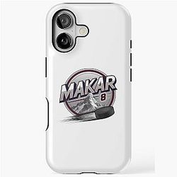 Cale Makar 8 Avalanche Stickers and T-shirt. iPhone Tough Case