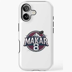 Cale Makar Avalanche Stickers and T-shirts iPhone Tough Case