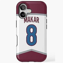 Colorado Avalanche Cale Makar Away Jersey iPhone Case