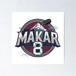 Cale Makar Avalanche Stickers And T-shirts Poster
