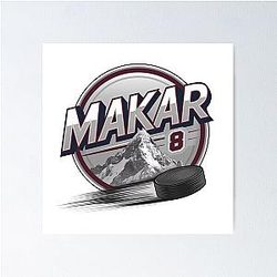Cale Makar Avalanche Stickers and T-shirts Poster