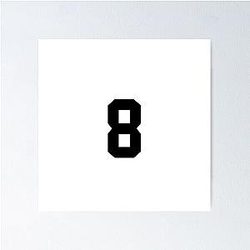 Cale Makar Jersey Sticker Black Poster