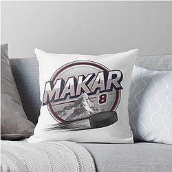 Cale Makar Avalanche T-shirts and Stickers Throw Pillow