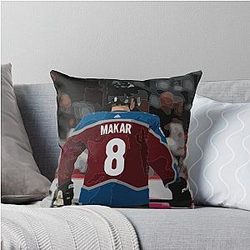 Cale Makar Painting Throw Pillow