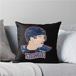 Colorado Avalanche Cale Makar Throw Pillow
