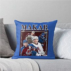 Cal Makar Retro Design Throw Pillow