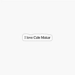 I love Cale Makar Sticker
