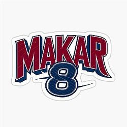 Cale Makar 8 Avalanche Stickers and T-shirts.
