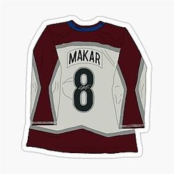 Cale Makar Avalanche Jersey Sticker