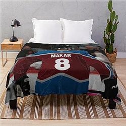 Cale Makar Painting Throw Blanket