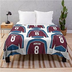 Cale Makar Colorado Jersey Throw Blanket