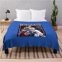 Cale Makar Retro Design Throw Blanket