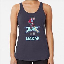 Cale Makar of Colorado Avalanche NHL 94 Character Racerback Tank Top