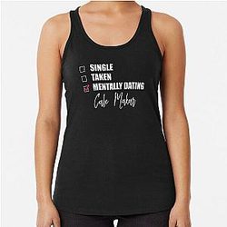 Mentally dating Cale Makar racerback tank top