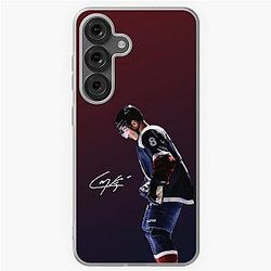 Cale Makar with Samsung Galaxy Case