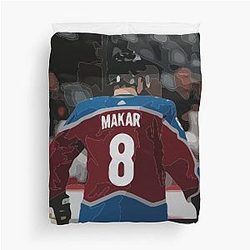 Cale Makar Painting Duvet Cover