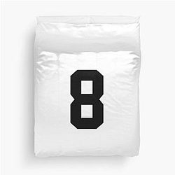 Cale Makar Jersey Sticker Duvet Cover