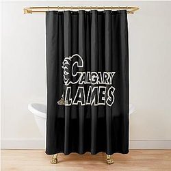 Art Calgary Flames Shower Curtain