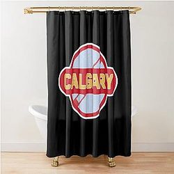 Art Calgary Flames Shower Curtain