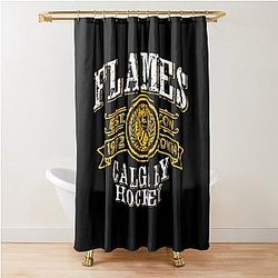 Calgary Flames Shower Curtain