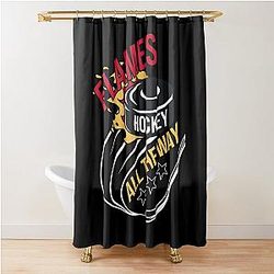Art Calgary Flames Shower Curtain