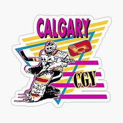 Art Calgary Flames Sticker