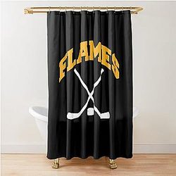 Art Calgary Flames Shower Curtain