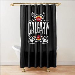 Art Calgary Flames Shower Curtain
