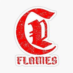 Art Calgary Flames Sticker