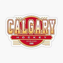 Art, Calgary Flames Sticker