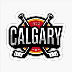 Art Calgary Flames Sticker