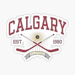 Art Calgary Flames Sticker