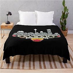 Art Calgary Flames Throw Blanket