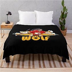 Art Calgary Flames Throw Blanket