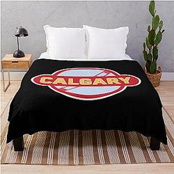 Calgary Flames Throw Blanket