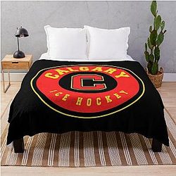 Calgary Flames Throw Blanket