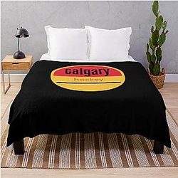 Calgary Flames Throw Blanket