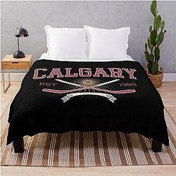 Calgary Flames Throw Blanket