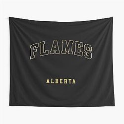 Art Calgary Flames Tapestry