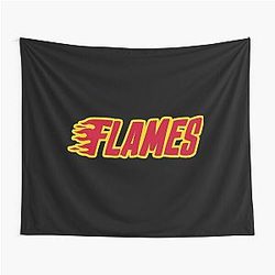 Art Calgary Flames Tapestry