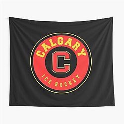 Art Calgary Flames Tapestry