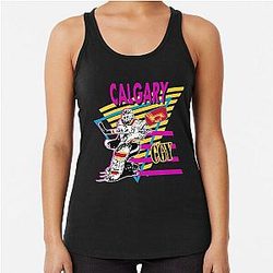 Art Calgary Flames Racerback Tank Top