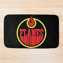 Art Calgary Flames Bath Mat