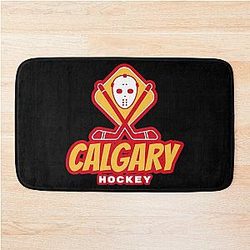 Art Calgary Flames Bath Mat