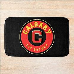 Art Calgary Flames Bath Mat