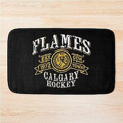 Art Calgary Flames Bath Mat