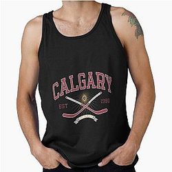 Art Calgary Flames Tank Top