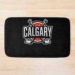 Art Calgary Flames Bath Mat